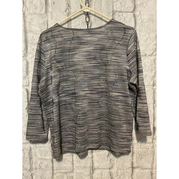 NEW Jones New York 0X Sweater Blue Multi - Picture 9 of 9